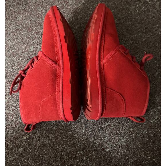 Ugg Neumel Boots Red Chukka Boots Mens Suede Samba Comfort Cozy Lined Winter main image 6